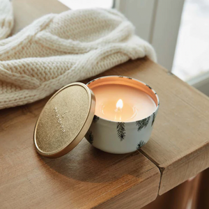 Frasier Fir Candle Tin w/ Gold Lid