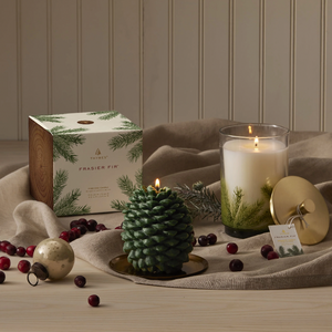 Thymes Frasier Fir Molded Pinecone Candle