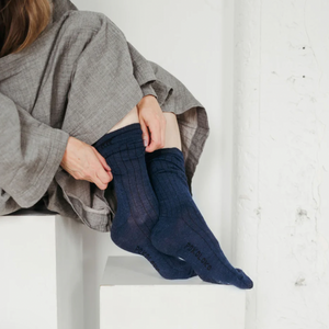 Alpaca Everyday Night Blue Socks