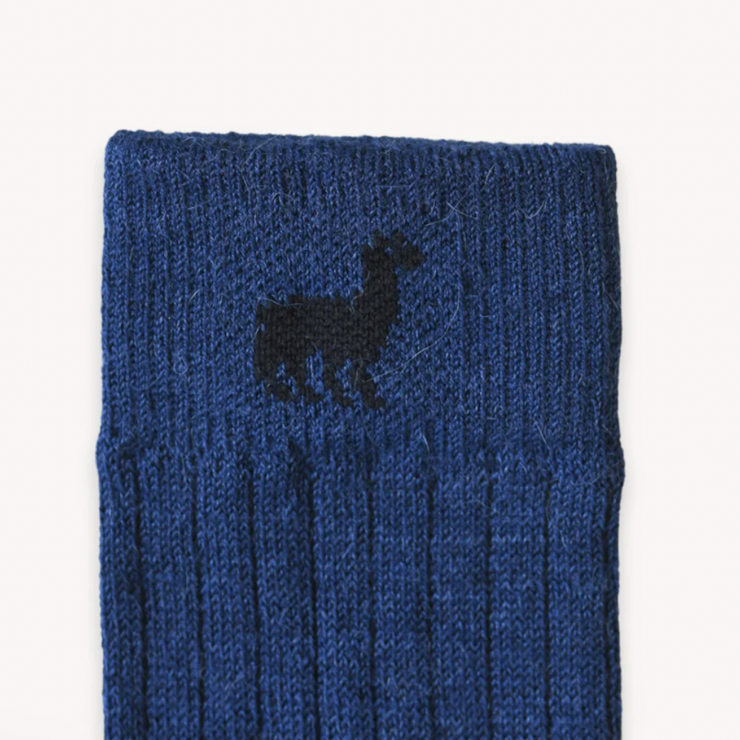 Alpaca Everyday Night Blue Socks