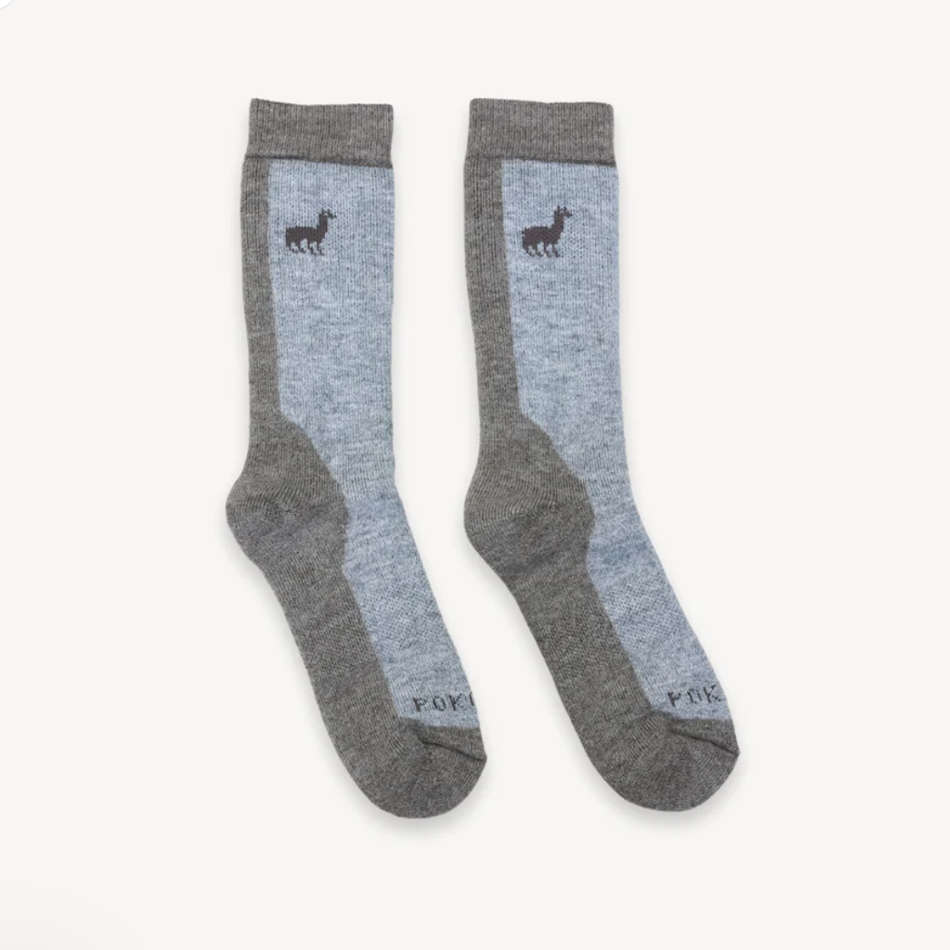 Hiker Greige Alpaca Sock