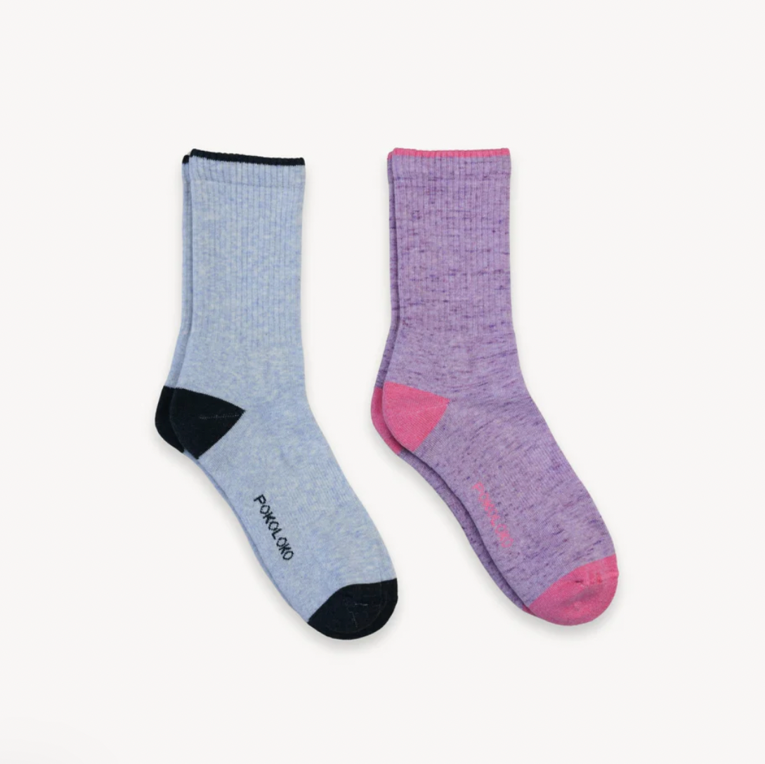 Heel Toe Fresa / Plomo Socks Set Of Two