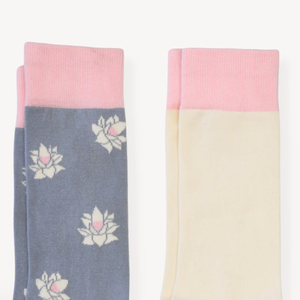 Lotus + Solid Pima Socks