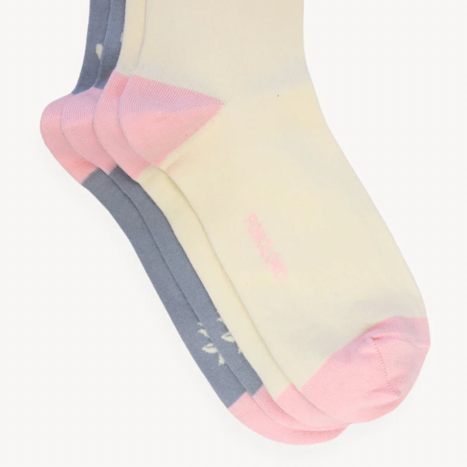 Lotus + Solid Pima Socks