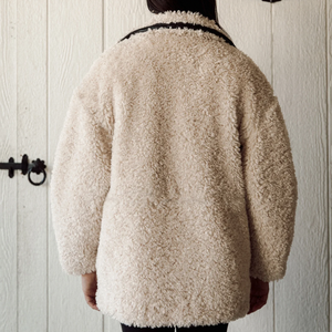 Leather Trim Sherpa Jacket by Brunette The Label