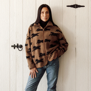 Horse Sherpa Jacket by Brunette The Label