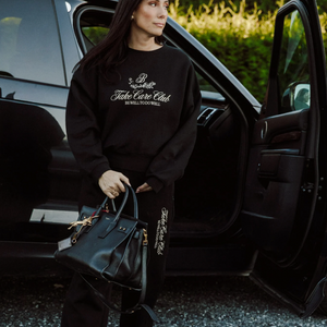 "Take Care Club" Girlfriend Crew by Brunette The Label