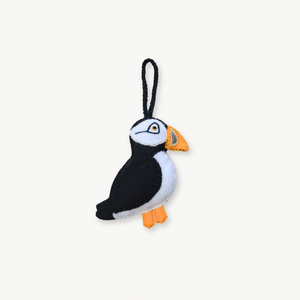 Puffin Hand Embroidered Ornament