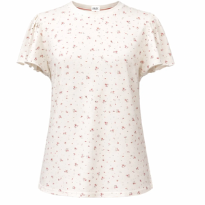 Colette Floral Puff Sleeve Tee by PRIV