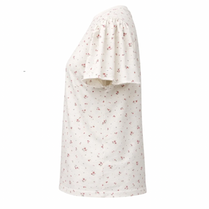 Colette Floral Puff Sleeve Tee by PRIV