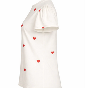 Colette Hearts Puff Sleeve Tee by PRIV