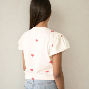 Colette Hearts Puff Sleeve Tee by PRIV