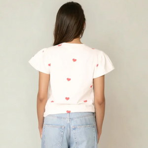 Colette Hearts Puff Sleeve Tee by PRIV