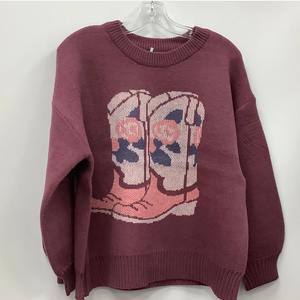 Cowboy Boots Oversized Sweater
