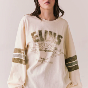 Elvis King of Rock N Roll Sun Records Long Sleeve Tee