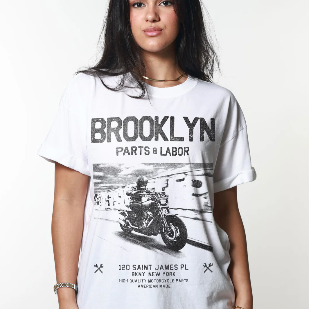 Brooklyn Parts + Labor Boyfriend Tee by Girl Dangerous