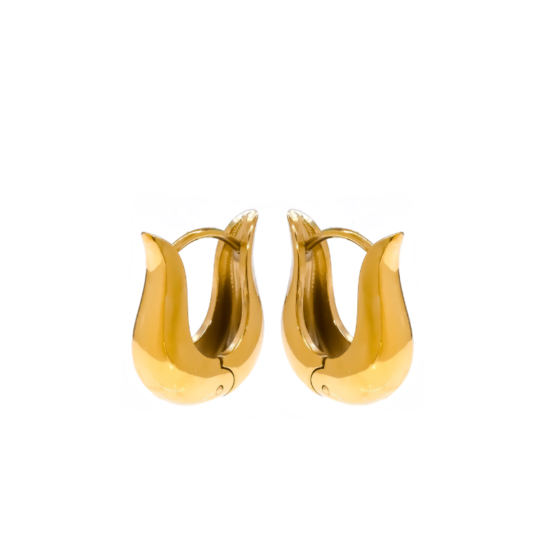 Tulipano Gold Hoops