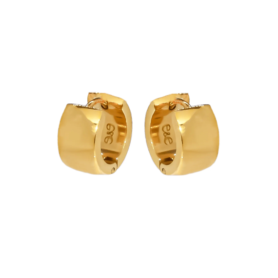 Chunky Huggie Gold Hoops