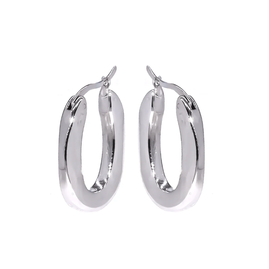 Lüdova Silver Hoops