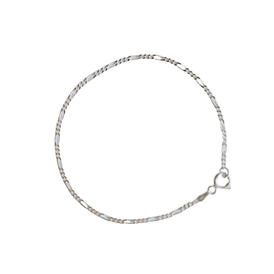Figaro Bracelet - Sterling Silver