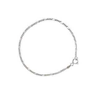Figaro Bracelet - Sterling Silver
