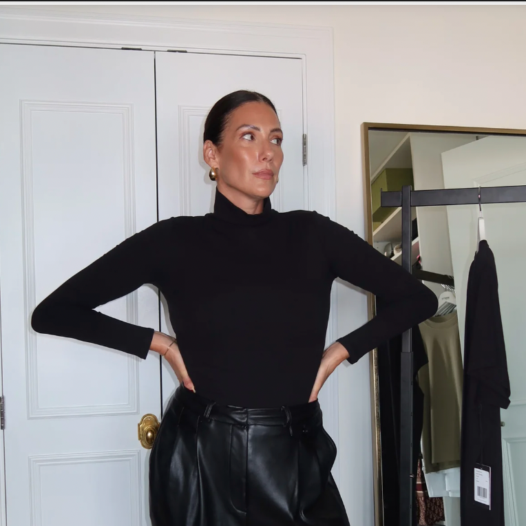 Ribbed Neck Turtleneck by Brunette The Label