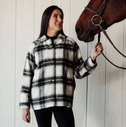 Tiffany Plaid Jacket by Brunette The Label