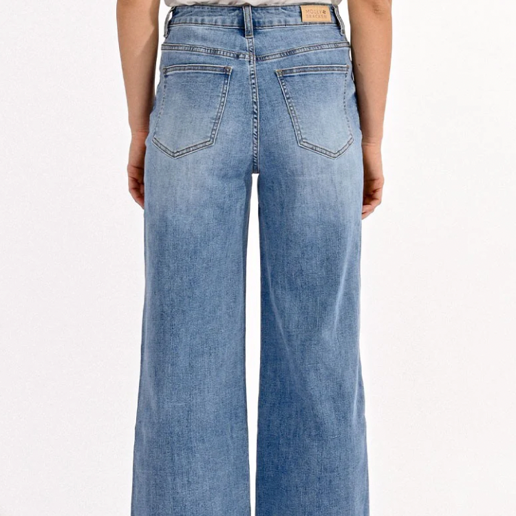 Jamie Wide Leg Denim by Molly Bracken