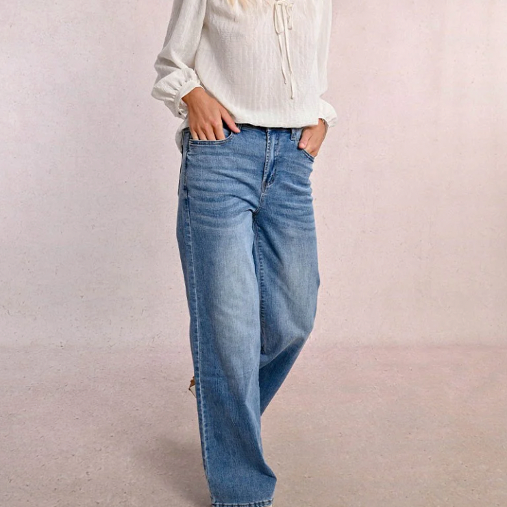 Jamie Wide Leg Denim by Molly Bracken