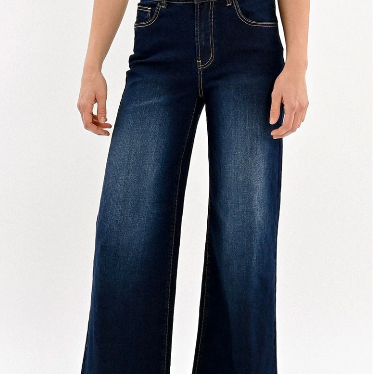 Jamie Wide Leg Denim by Molly Bracken