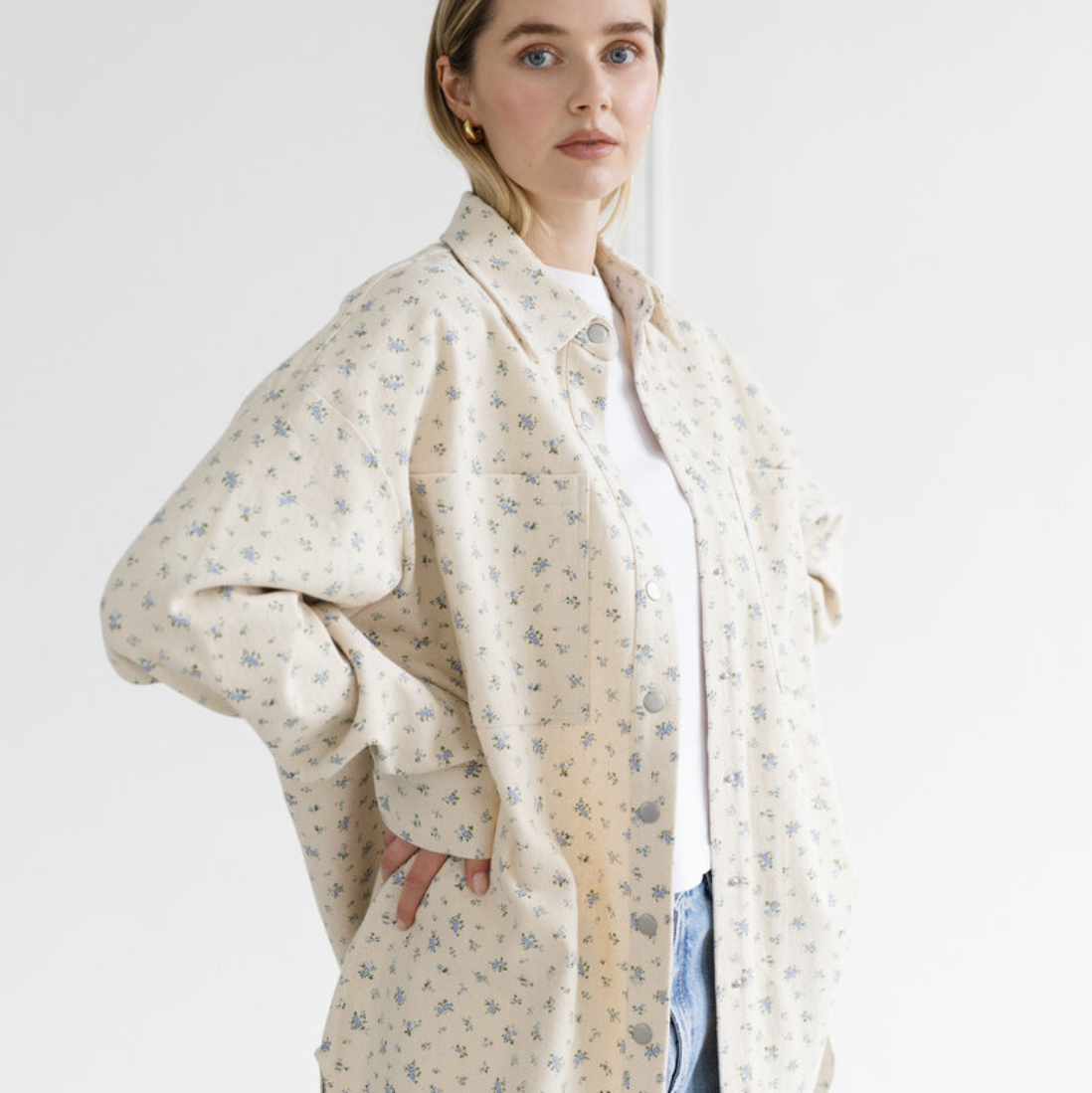 Shania Jacket - Blue Floral