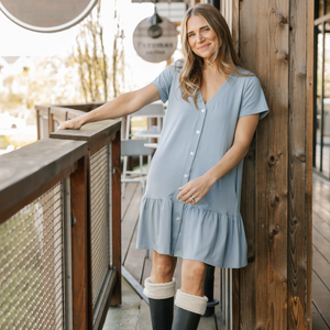 Hailey Dusty Blue Dress