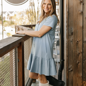 Hailey Dusty Blue Dress