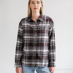 Plaid Button Up Shirt by Brunette the Label