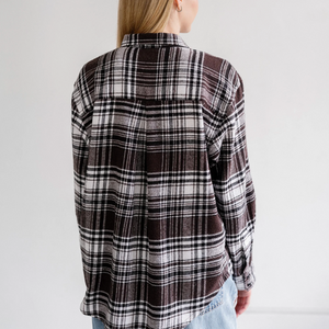 Plaid Button Up Shirt by Brunette the Label