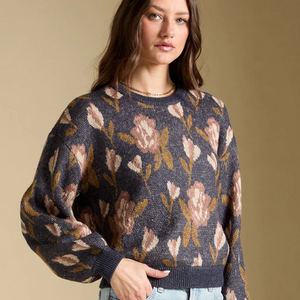 Ronnie Navy Sweater by Saltwater Luxe