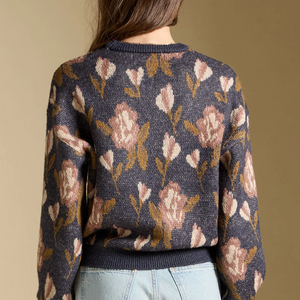Ronnie Navy Sweater by Saltwater Luxe