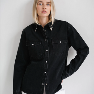 Jolene Denim Western Shirt by Brunette the Label