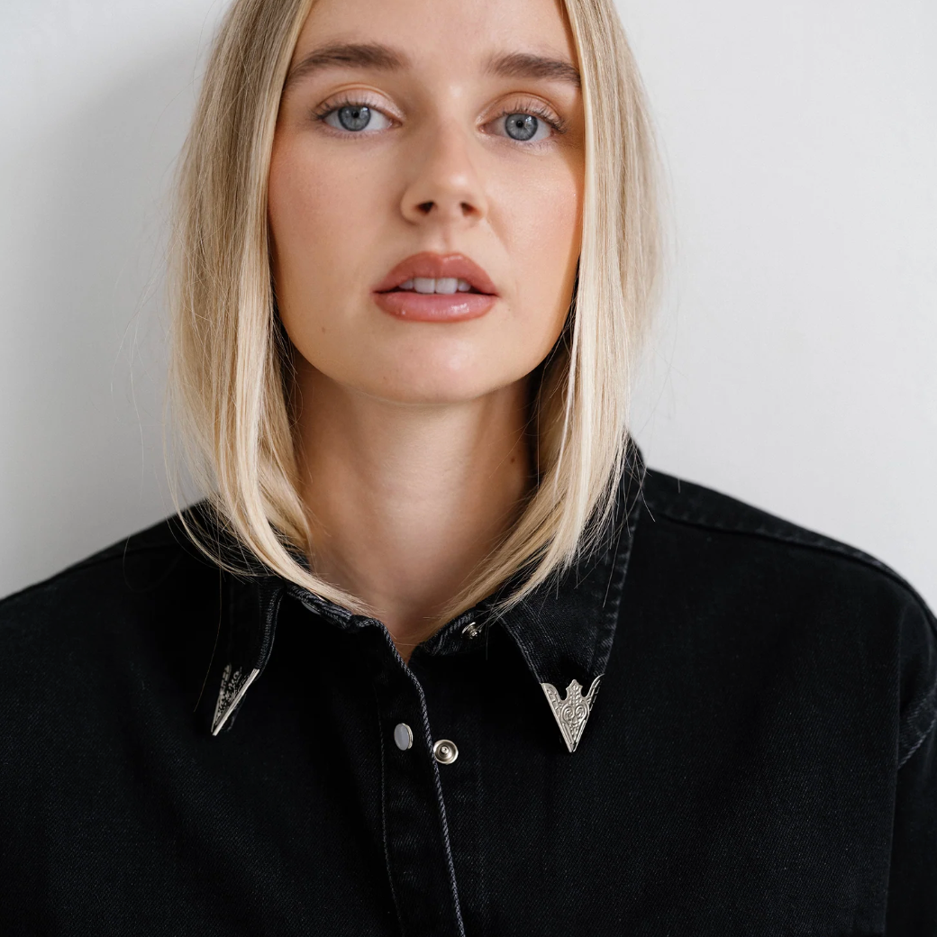 Jolene Denim Western Shirt by Brunette the Label