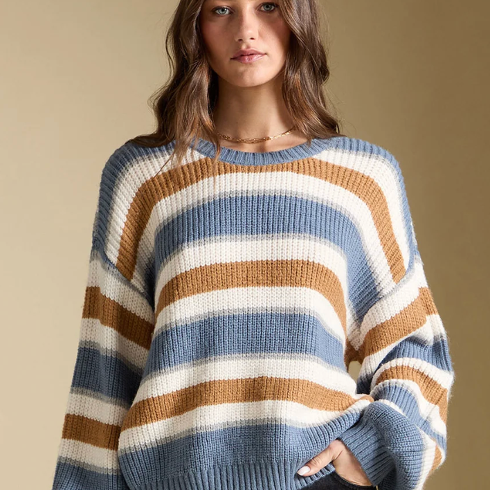 Mimi Indigo Sweater by Saltwater Luxe