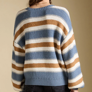 Mimi Indigo Sweater by Saltwater Luxe