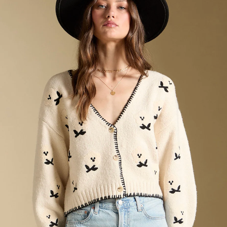 Fiorra Cardigan Sweater by Saltwater Luxe