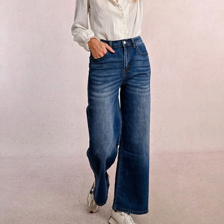 Jamie Wide Leg Denim by Molly Bracken