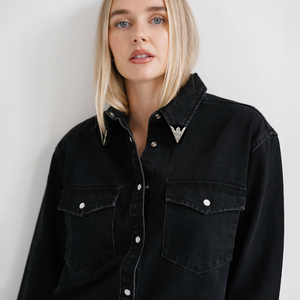 Jolene Denim Western Shirt by Brunette the Label