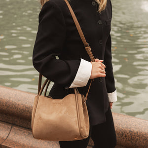 Steffie Suede Mini Tote Bag