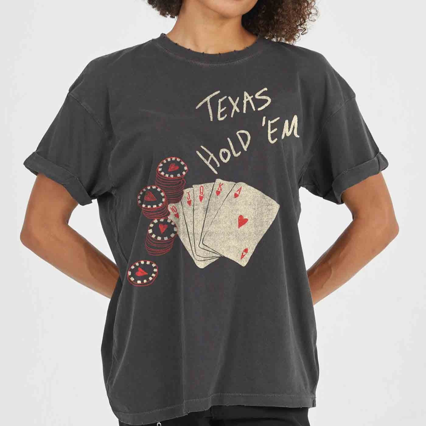 Texas Hold'Em Boyfriend Tee by Girl Dangerous