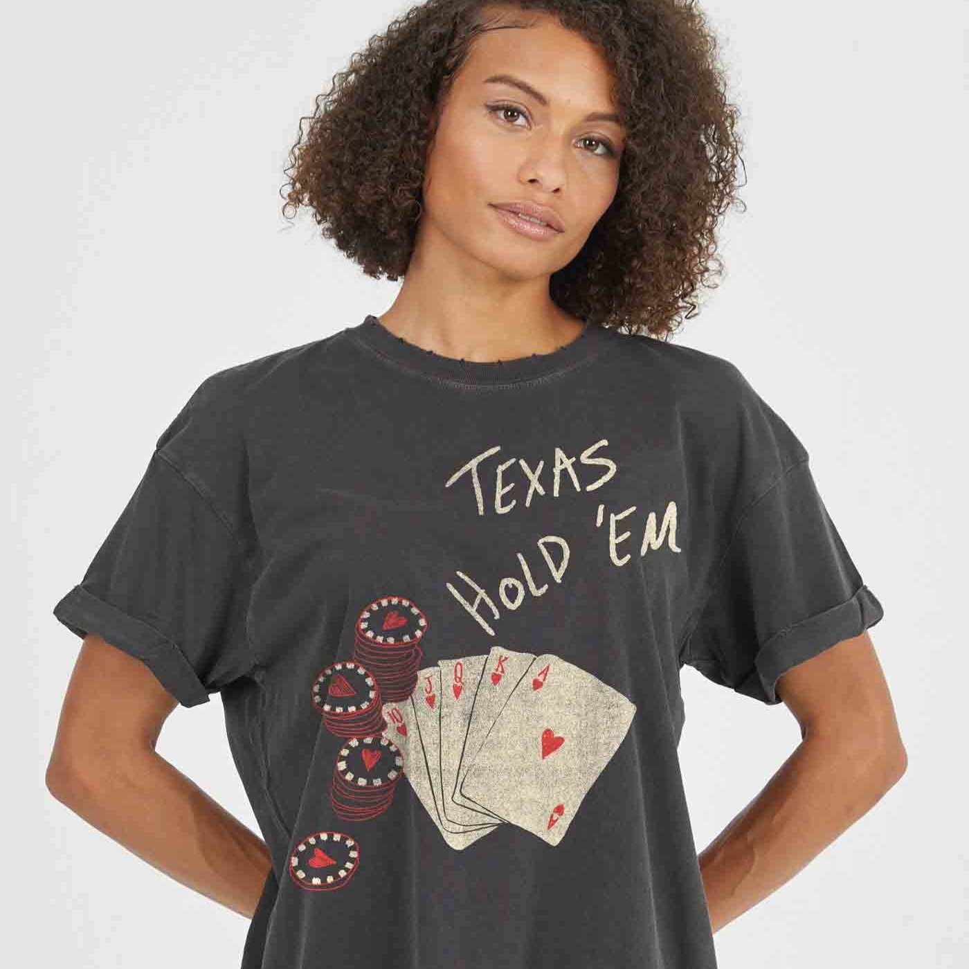 Texas Hold'Em Boyfriend Tee by Girl Dangerous