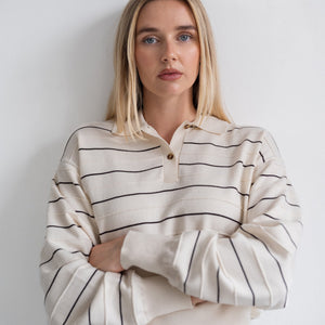 Knit Polo Shirt by Brunette the Label