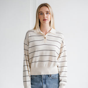 Knit Polo Shirt by Brunette the Label