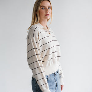 Knit Polo Shirt by Brunette the Label